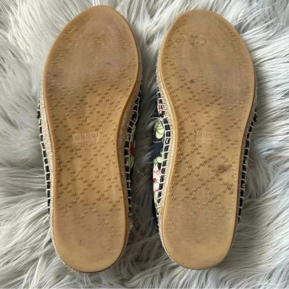 GUCCI Flora Knight Espadrilles Size 37 - Picture 10 of 11